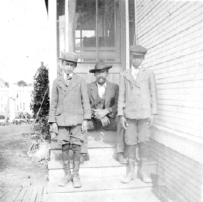 Leonard and Ignatius Cooper with their father, Alex