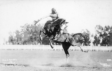 Jess Stahl, famous Black cowboy, about 1912